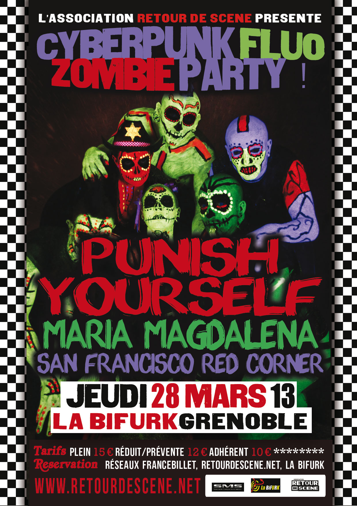 Cyberpunk Fluo Zombie Party - La Bifurk - 28/03/2013